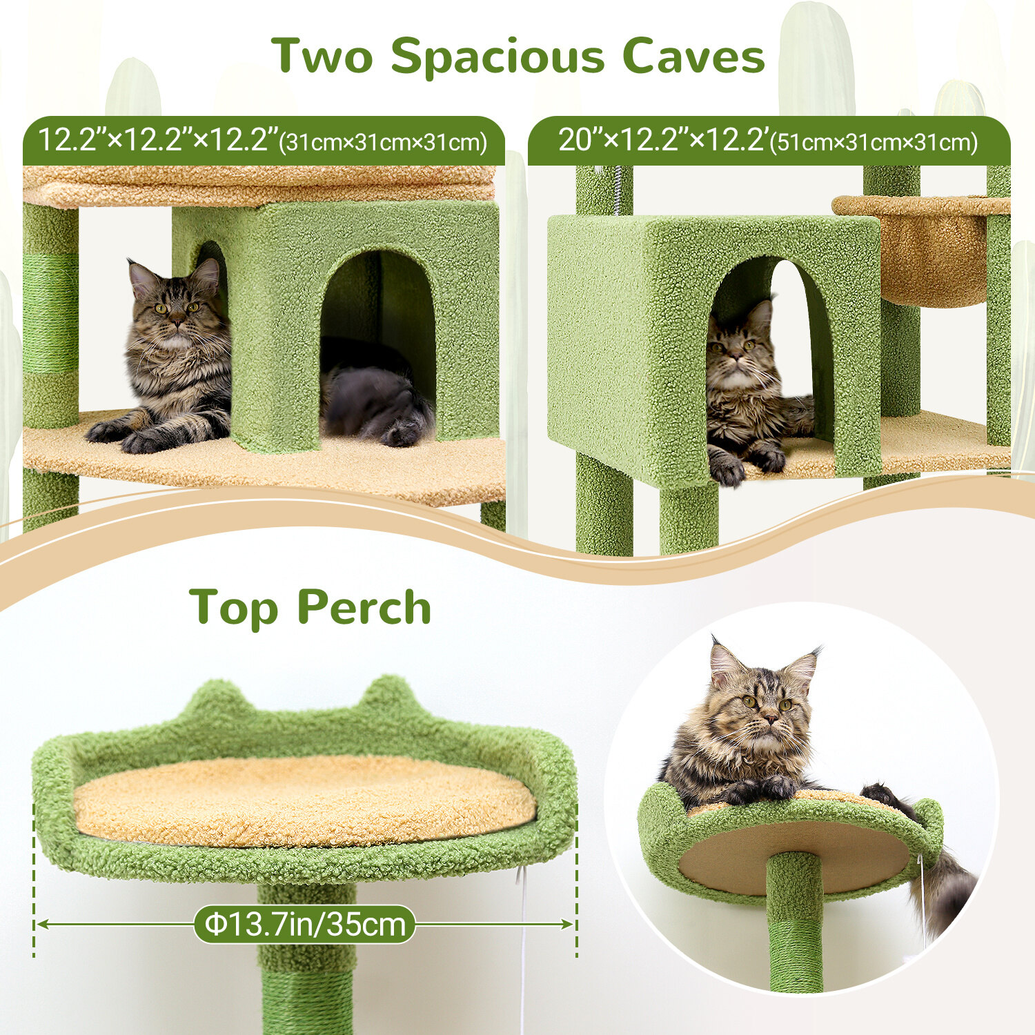 globlazer-s72-arbre-chat-cactus-vert-183-cm-grand image 5
