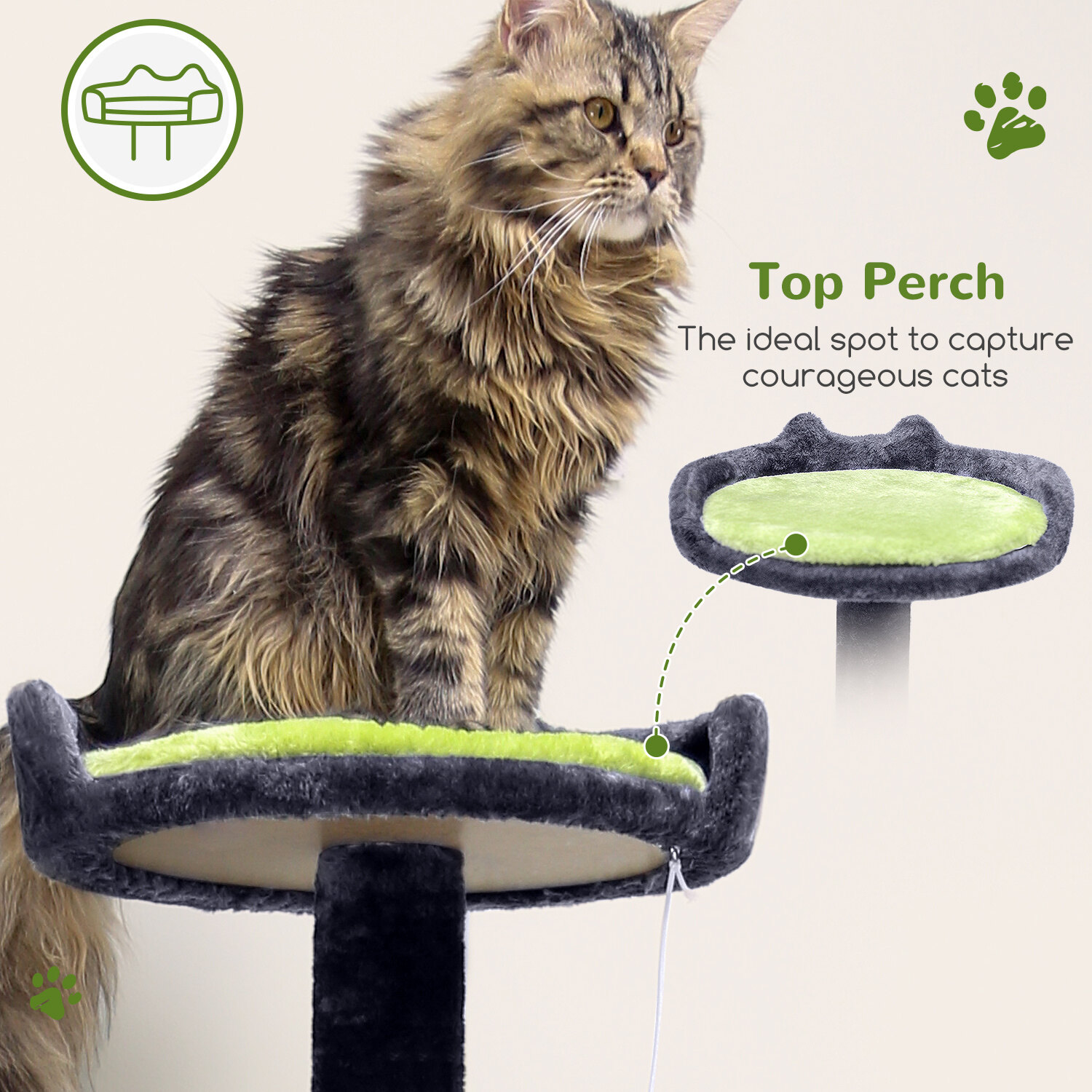 globlazer-c-series-c72-arbre-chat-gris-fonc-183-cm image 6