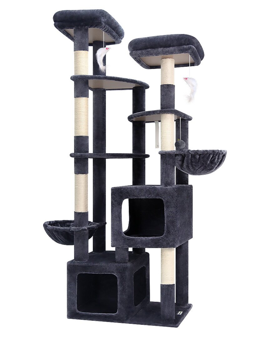 globlazer-s-series-s74e-arbre-chat-gris-fonc-74-pouces image 2