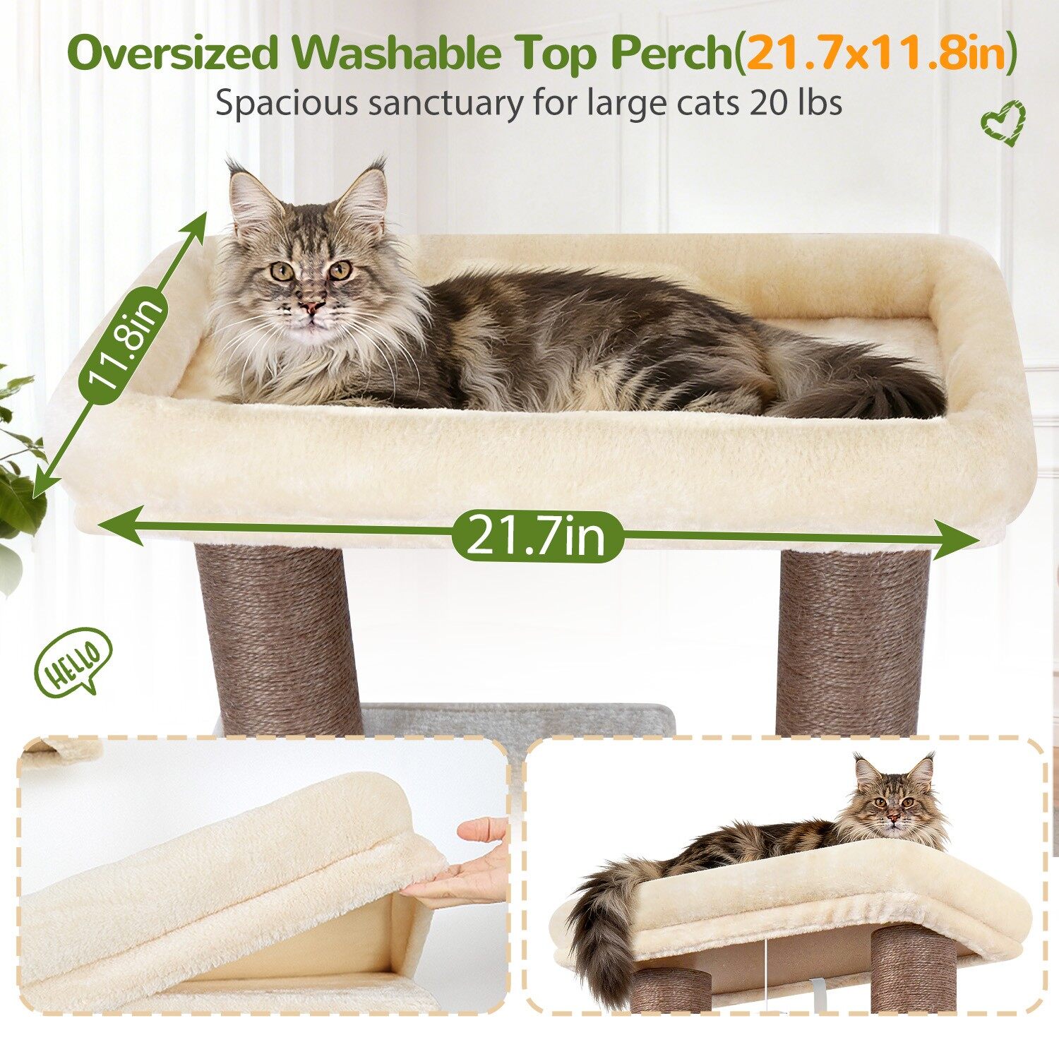 globlazer-s67-arbre-chat-170-cm-beige-griffoir-pais image 5