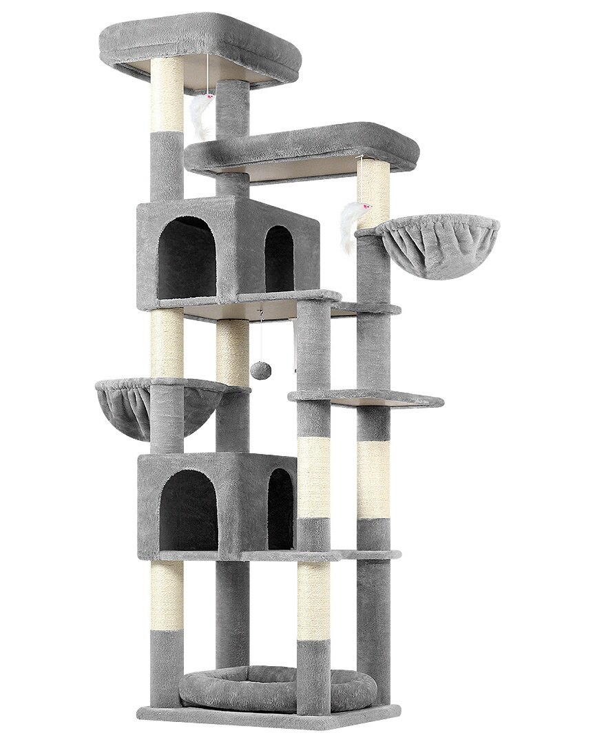 globlazer-s81c-arbre-chat-gris-clair-206-cm-xxl image 2