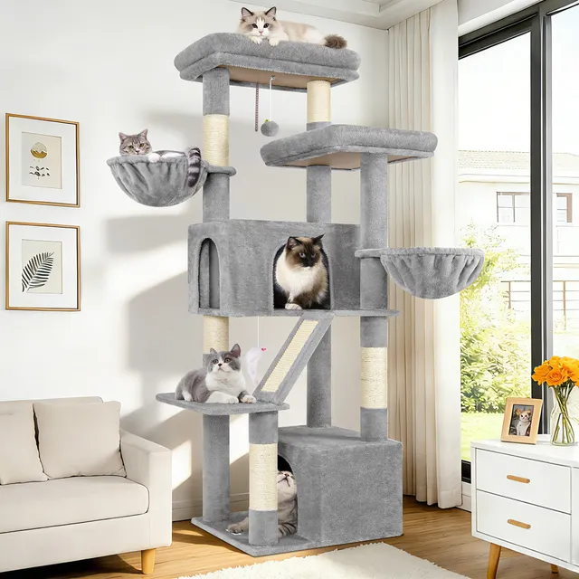 globlazer-s-series-s69-arbre-chat-gris-clair-175-cm image 1