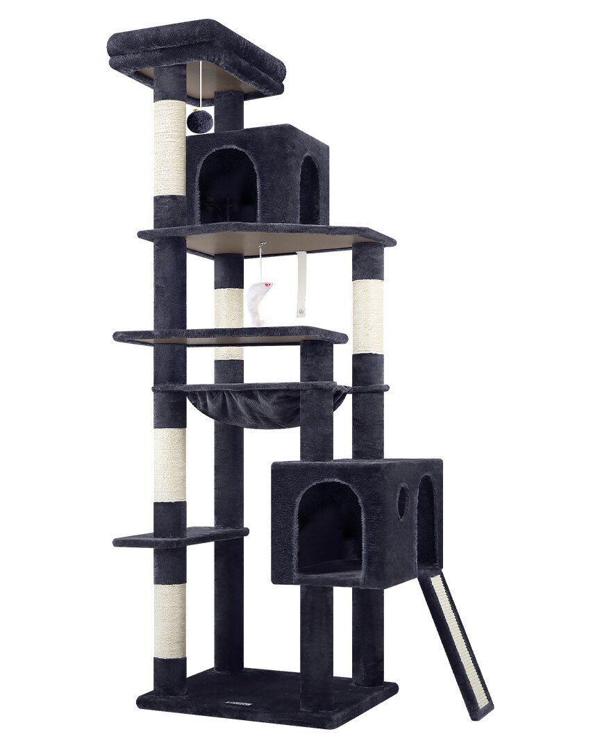 globlazer-f70-pro-arbre-a-chat-gris-fonce-178cm image 2