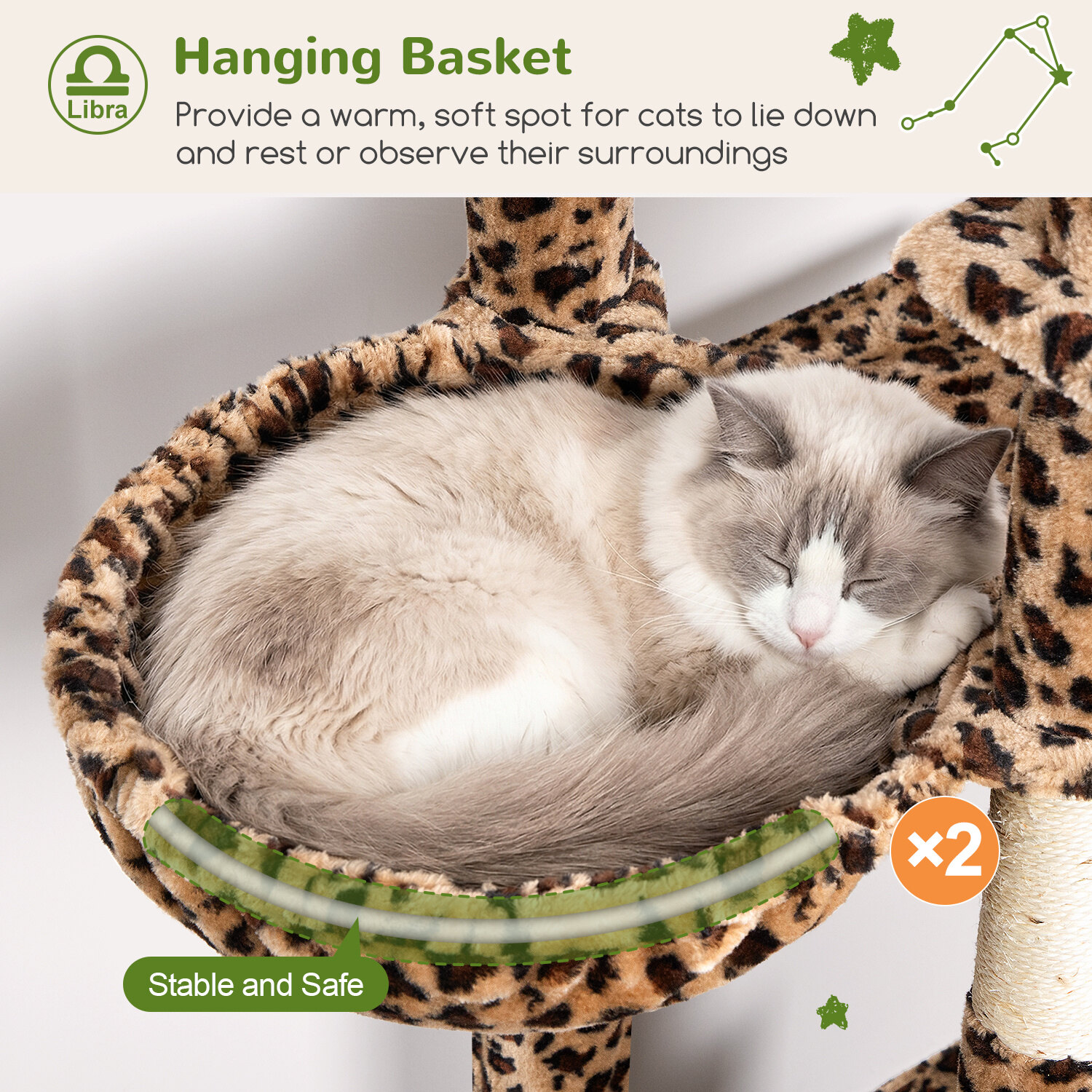globlazer-z78-arbre-chat-78-pouces-imprim-l-opard image 5
