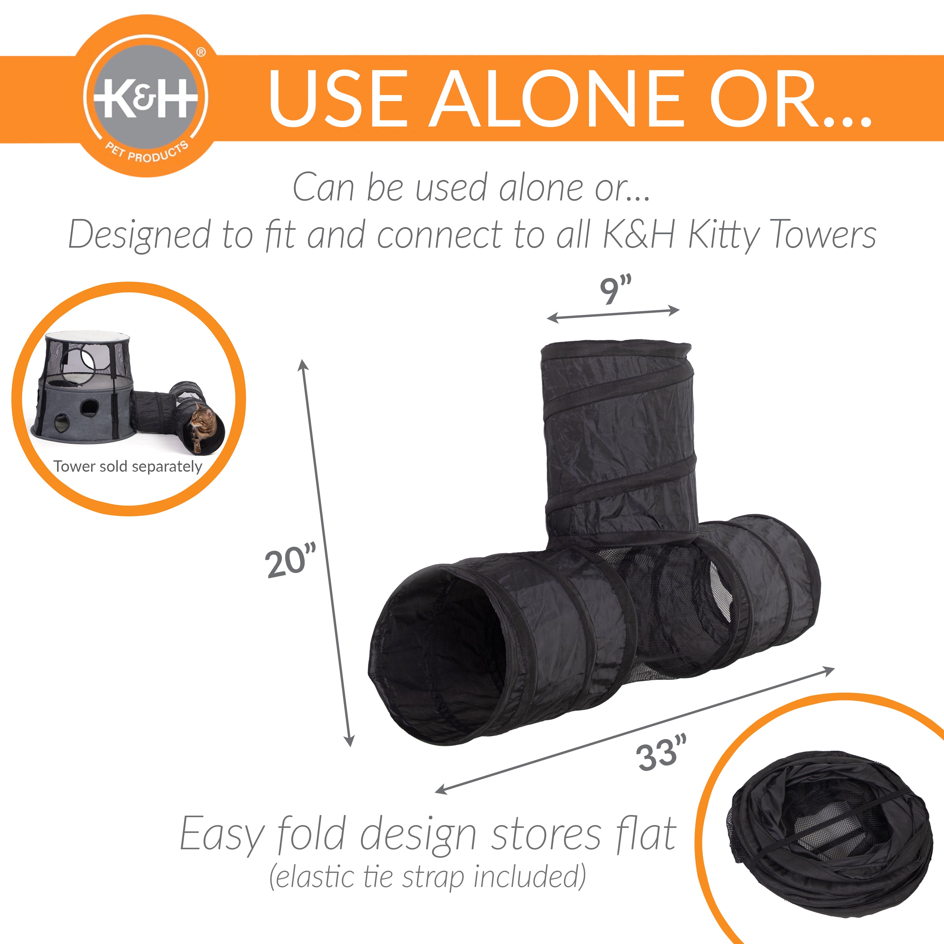 k-h-t-tunnel-tunnel-de-jeu-chat-3-voies-pliable image 2