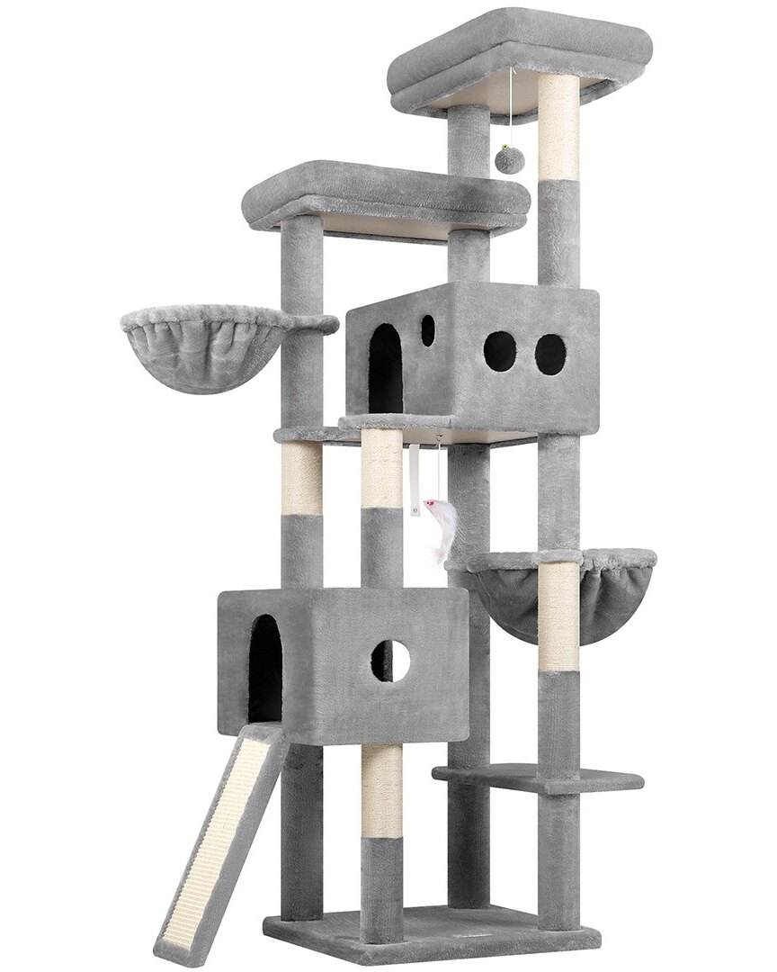 globlazer-s78g-arbre-chat-78-pouces-gris-clair-haut image 2