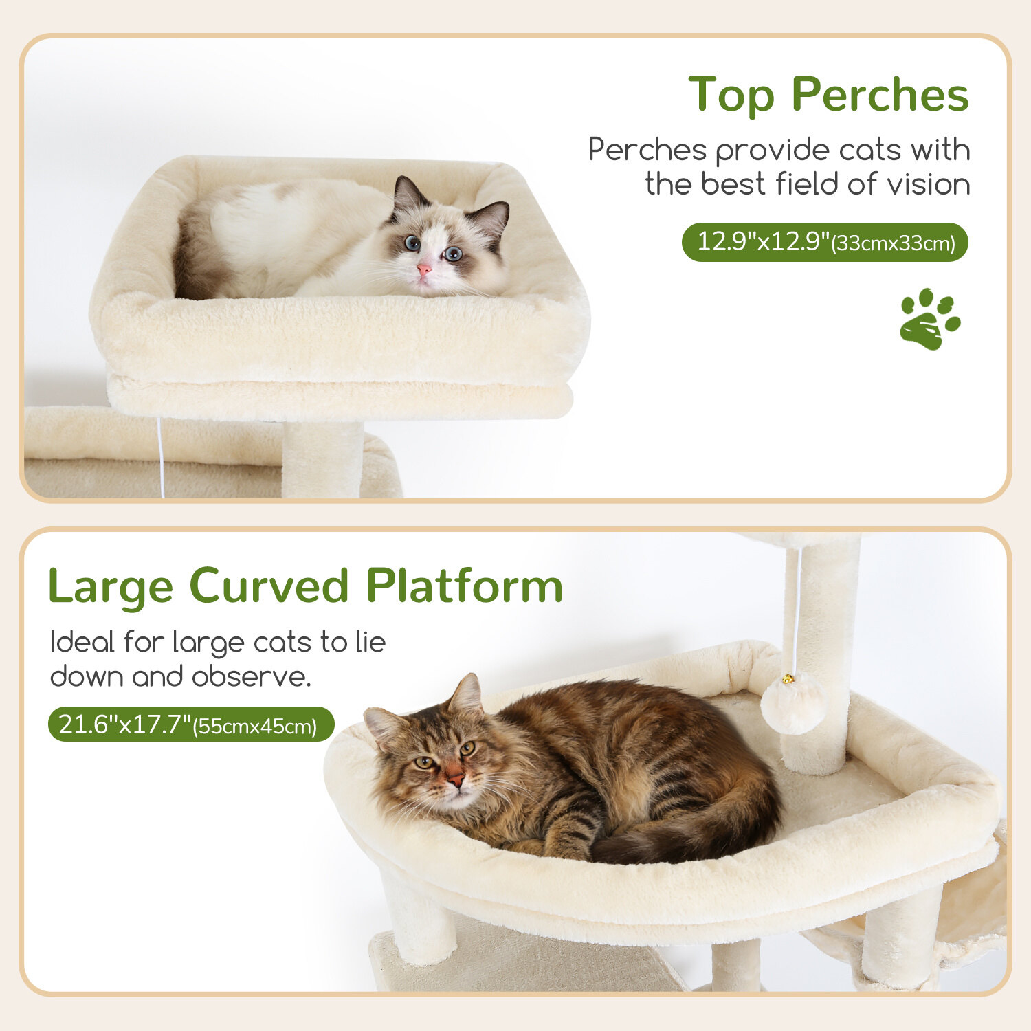 globlazer-s-series-s80-arbre-chat-beige-80-pouces-griffoir image 4