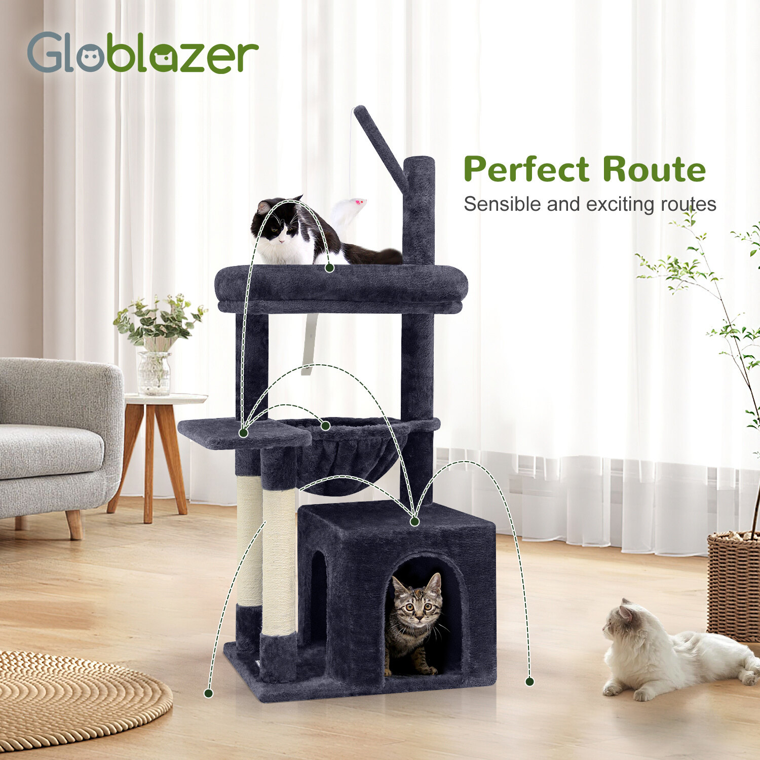 globlazer-f46a-arbre-chat-117-cm-gris-fonc-compact image 4