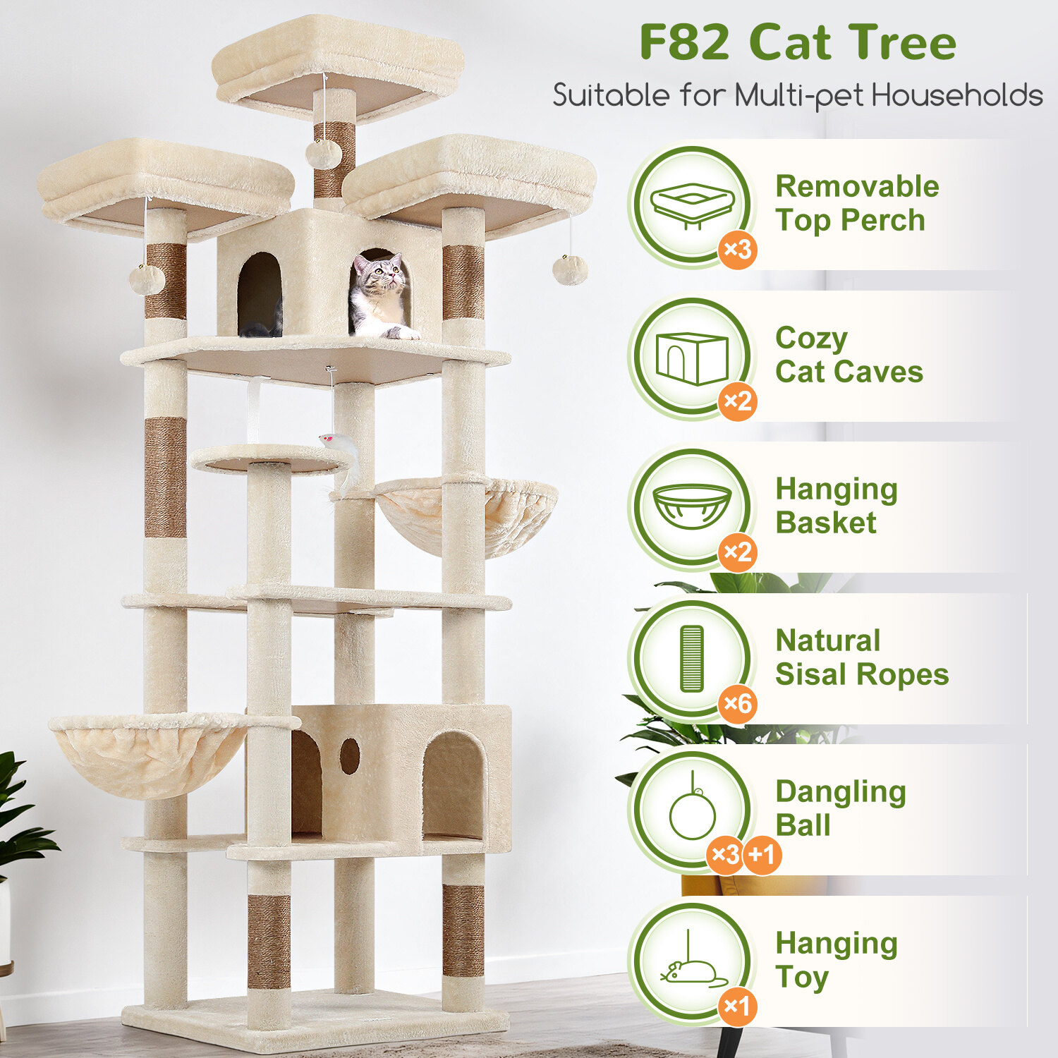 globlazer-f82-arbre-chat-208-cm-beige-grand-chat image 8
