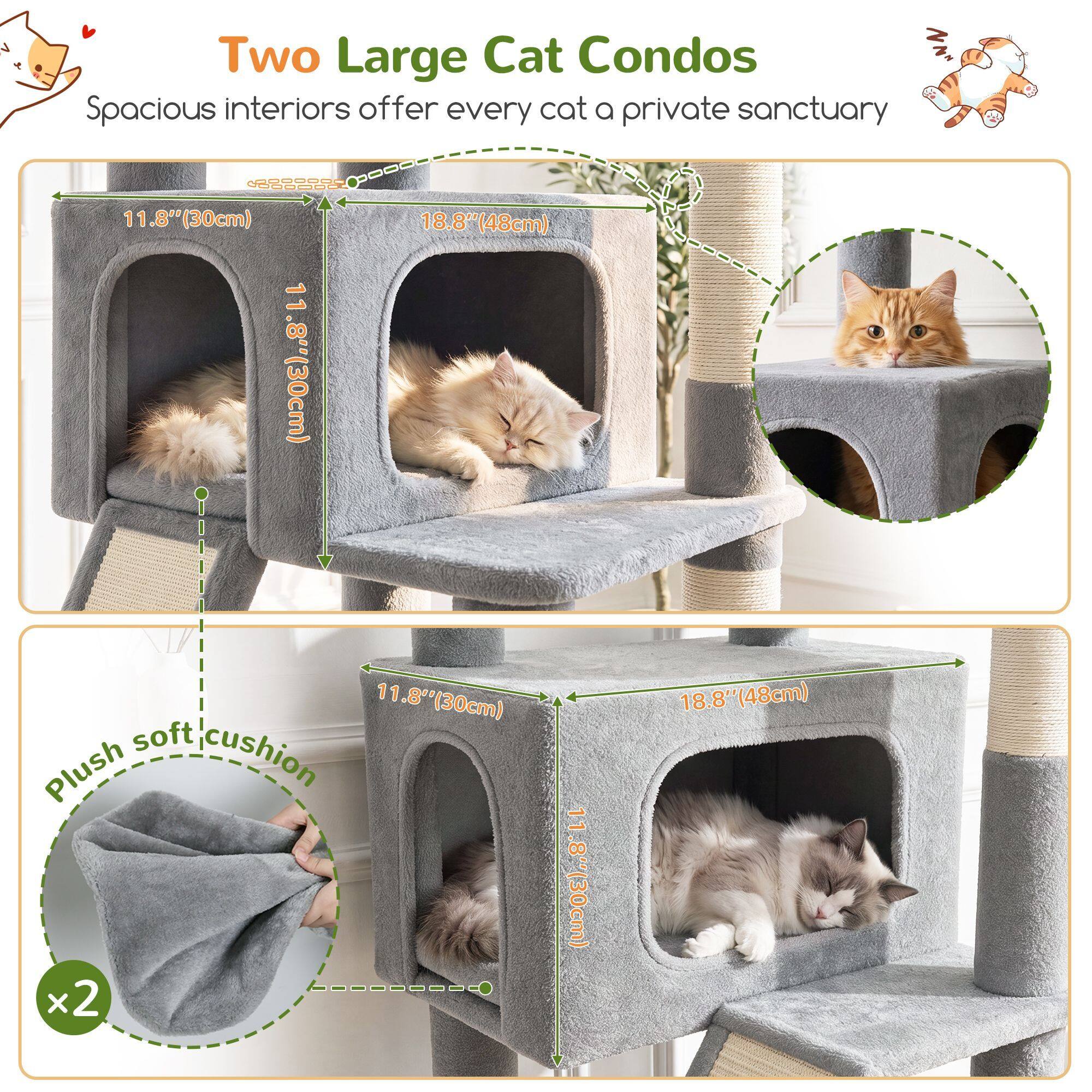 globlazer-s79-arbre-chat-79-pouces-gris-clair-grand image 3