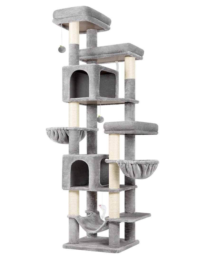 globlazer-f-series-f82b-arbre-chat-gris-clair-82-pouces-grand image 2