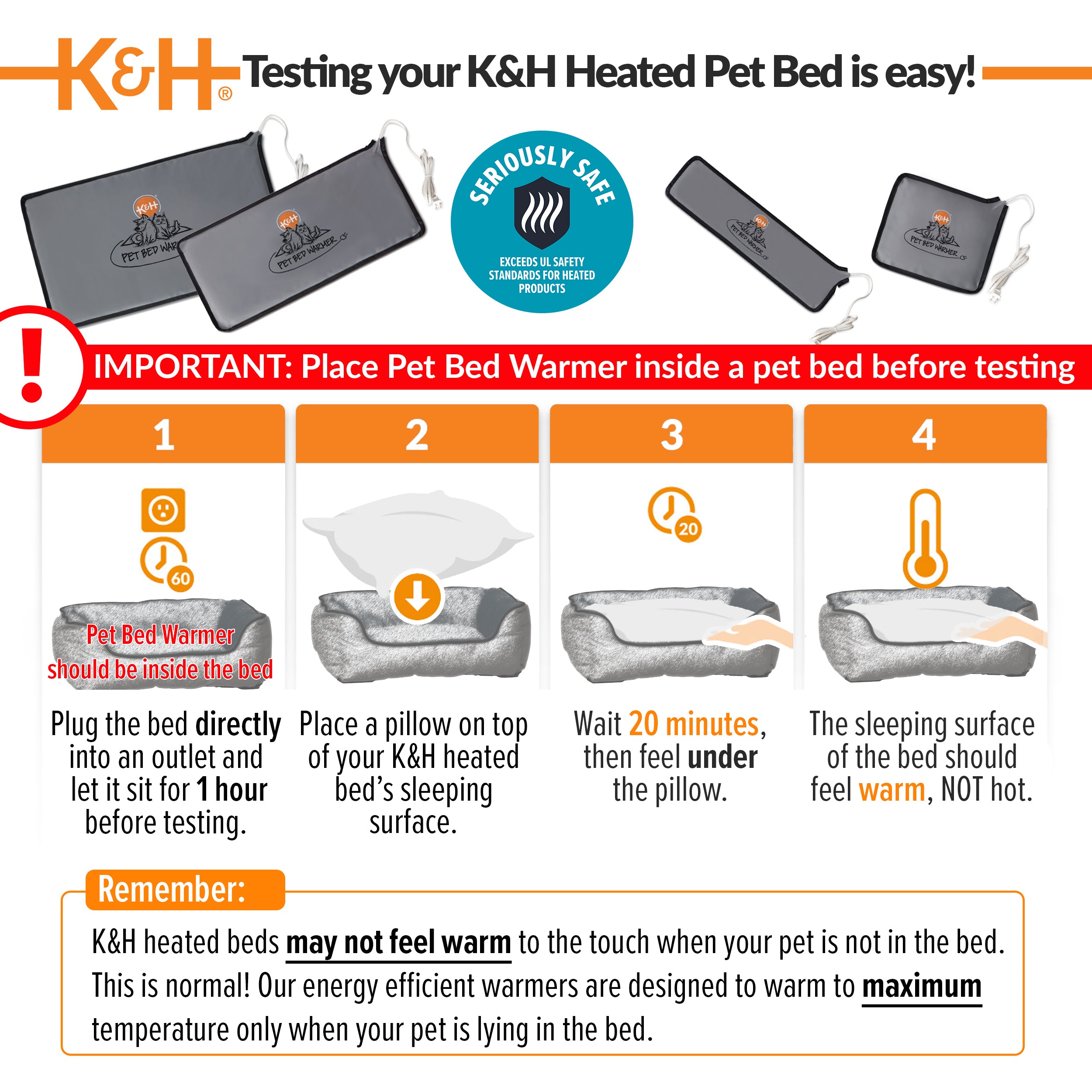 k-h-pet-bed-warmer-tapis-chauffant-chien-gris-large-13w image 5