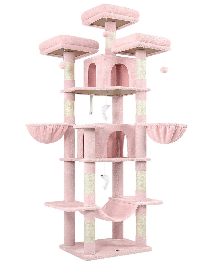 globlazer-f-series-f80-arbre-chat-rose-80-pouces-grand-chat image 2