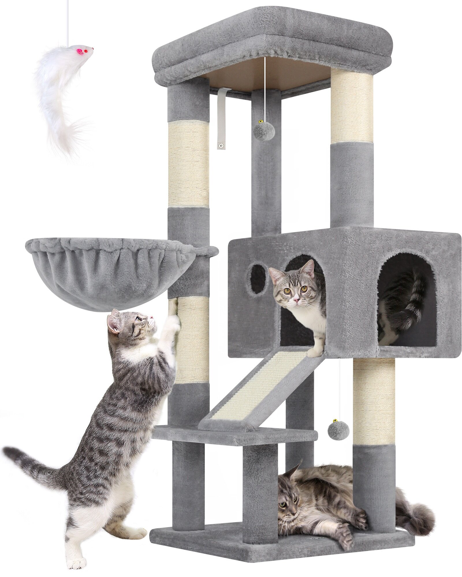 globlazer-s50-arbre-chat-gris-clair-50-pouces-compact image 2