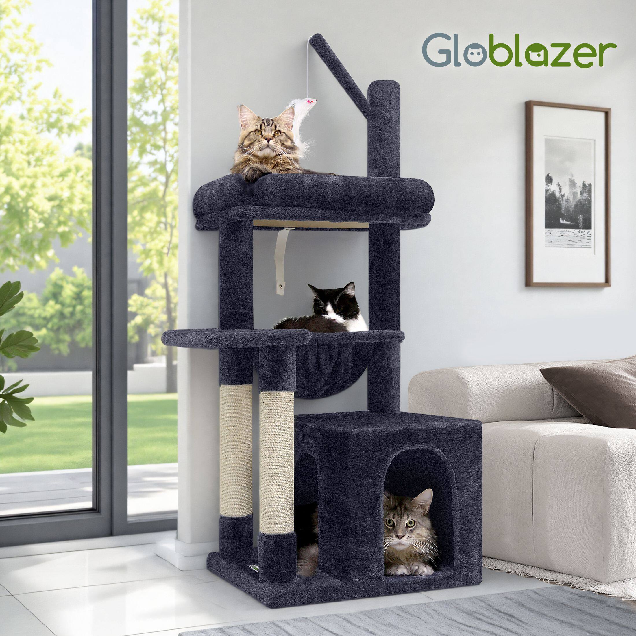 globlazer-f46a-arbre-chat-117-cm-gris-fonc-compact image 3