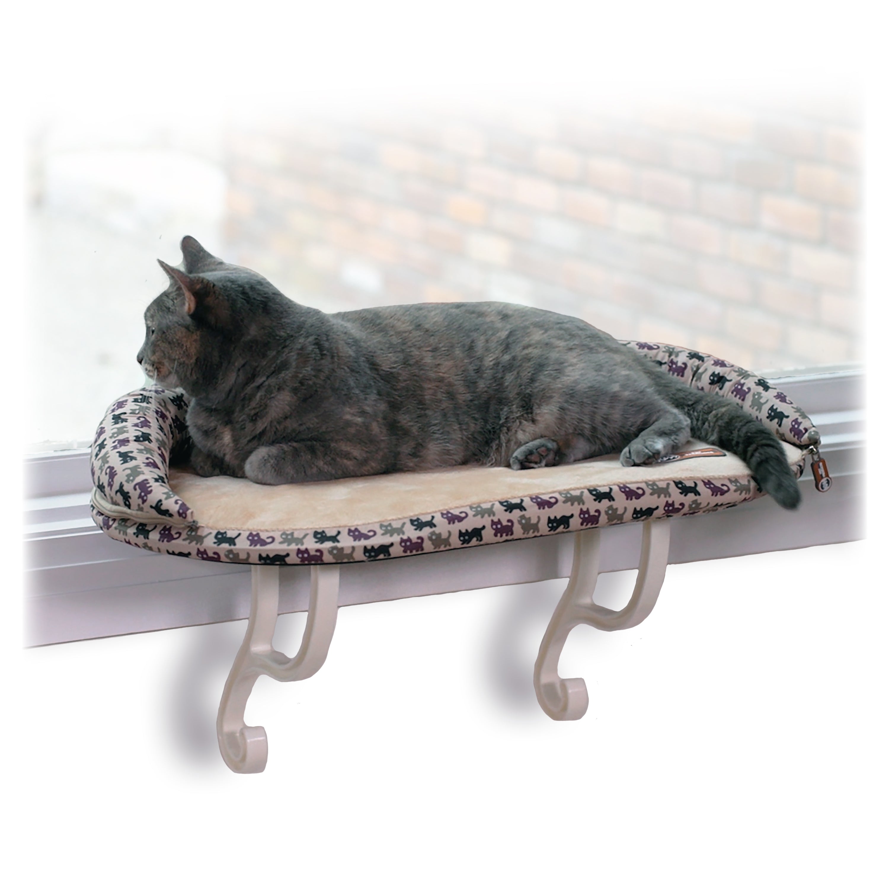 k-h-deluxe-kitty-sill-hamac-chat-fen-tre-l-opard-bolster image 8