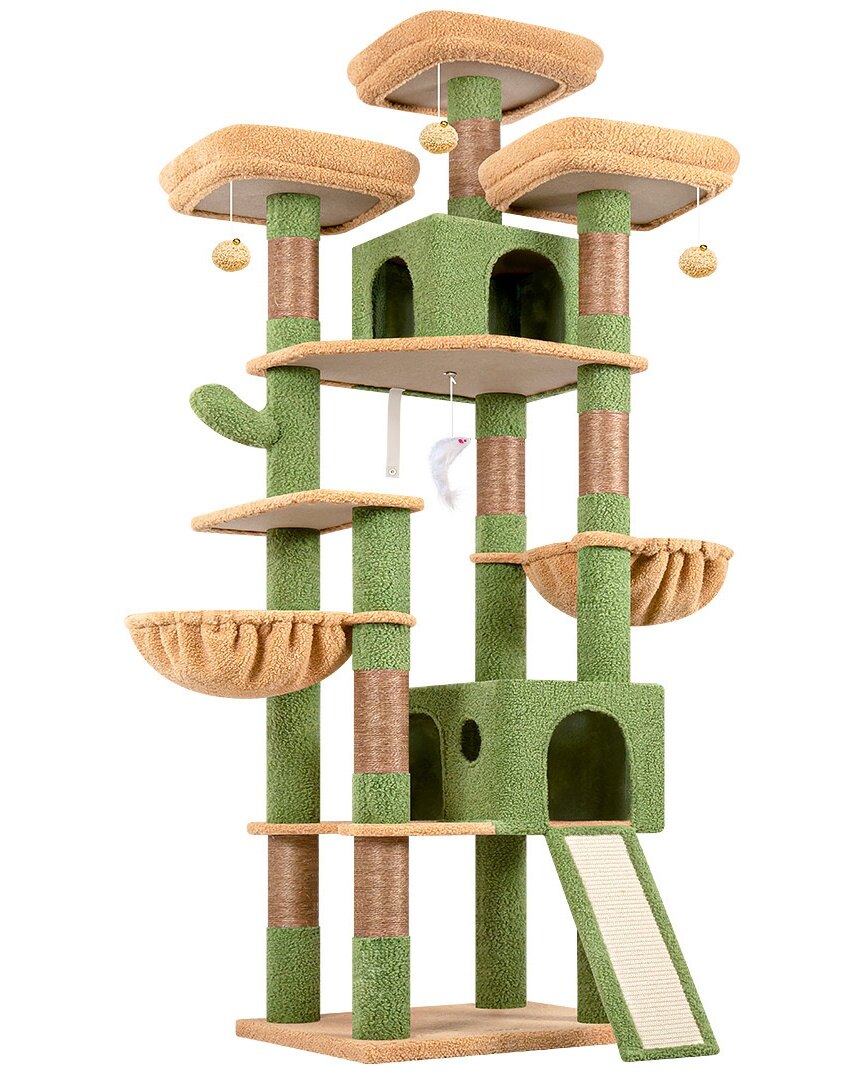 globlazer-f83d-arbre-a-chat-vert-cactus-211-cm image 2