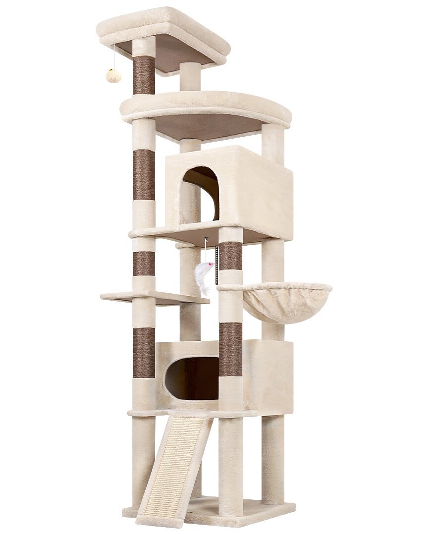 globlazer-f84b-f-series-arbre-chat-beige-84-pouces-grand image 2