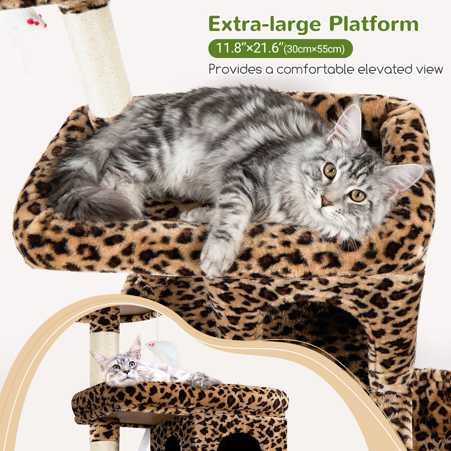 globlazer-s-series-s72-arbre-chat-l-opard-robuste-183-cm image 3