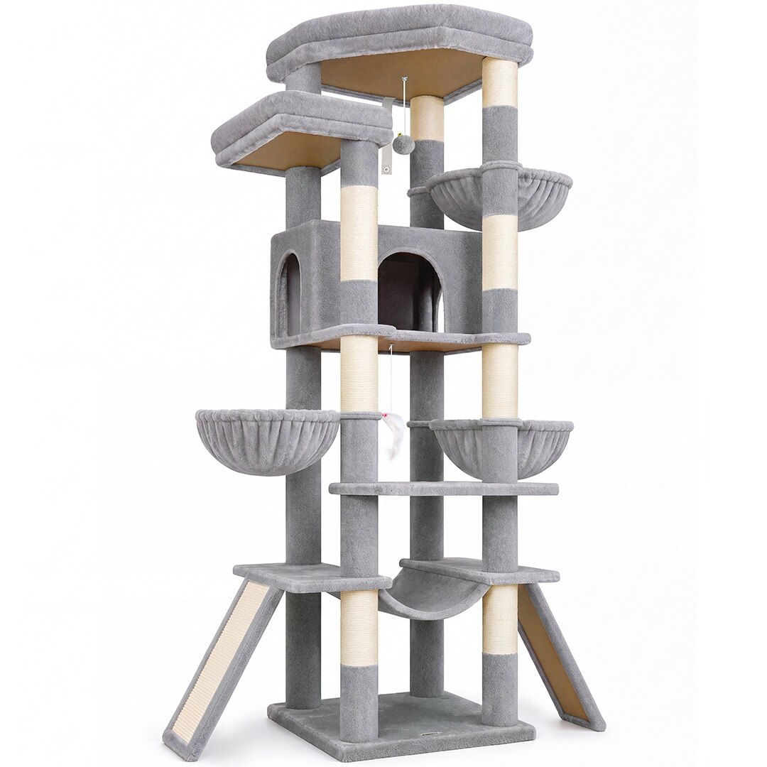 globlazer-f-series-f75-arbre-chat-gris-clair-75-pouces image 2