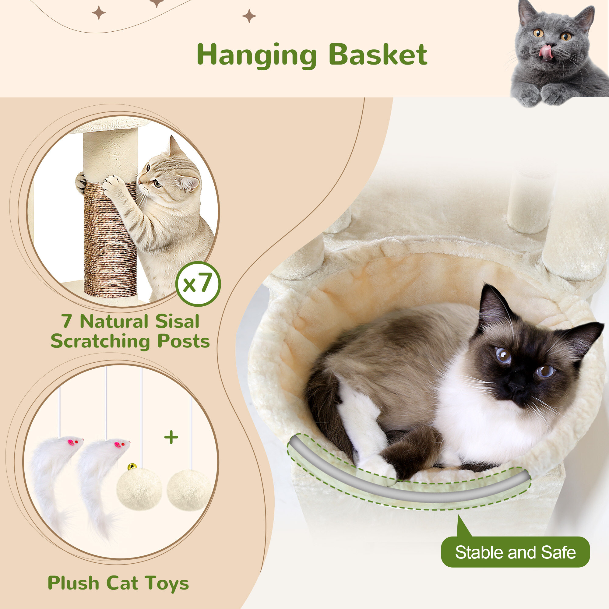 globlazer-s83-arbre-chat-xxl-beige-211-cm image 5