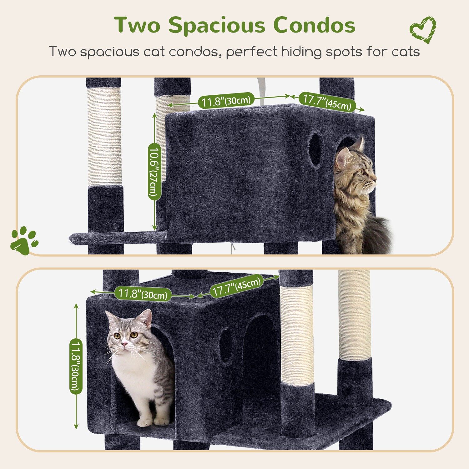 globlazer-f83-arbre-chat-gris-fonc-211-cm image 4