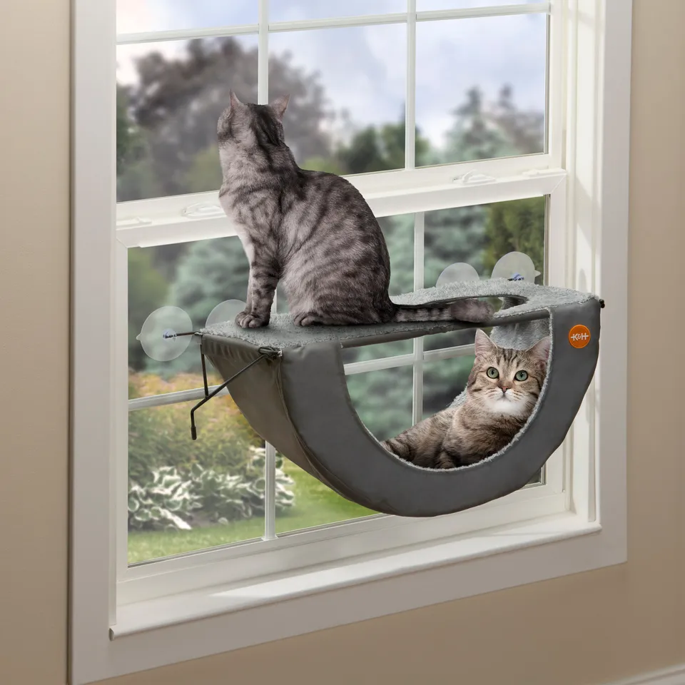 k-h-ez-mount-hamac-fen-tre-chat-double-2-niveaux image 1