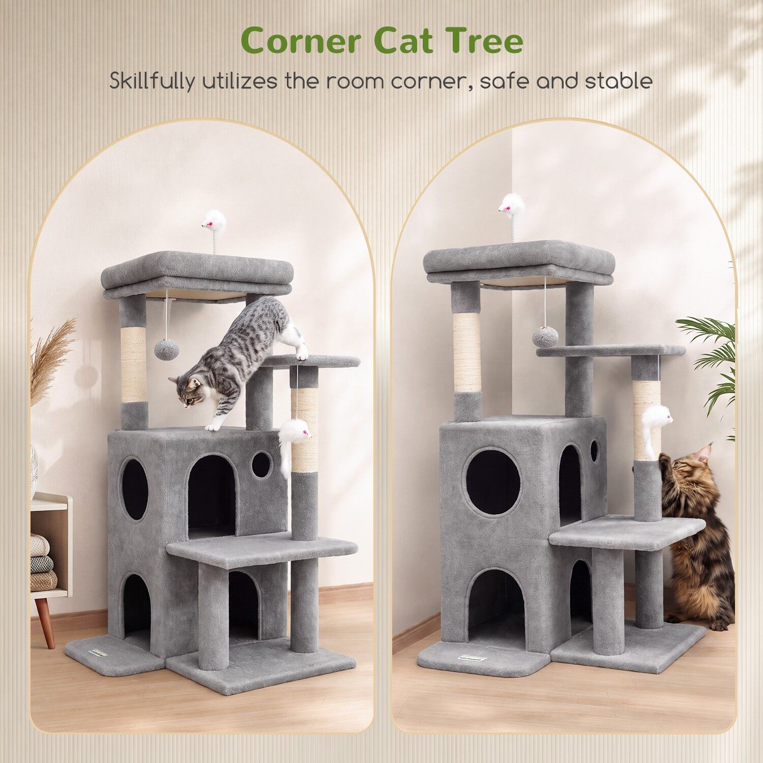 globlazer-f-series-fc50-arbre-chat-gris-clair-127-cm image 5