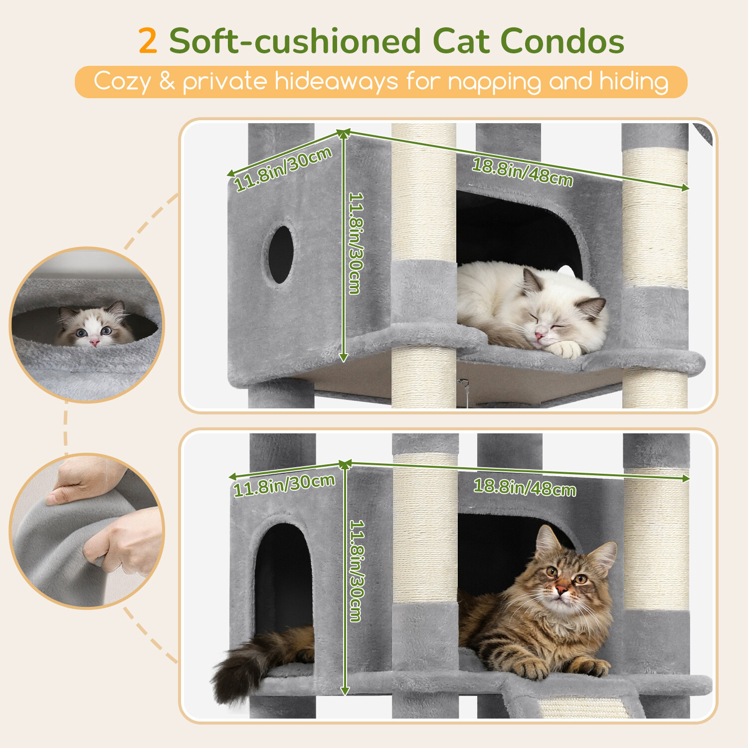 globlazer-s-series-s80c-arbre-chat-gris-clair-80-pouces-xxl image 4
