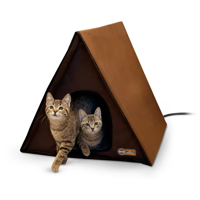 k-h-multi-kitty-a-frame-cabane-chat-ext-rieur-chauffante-40w image 1